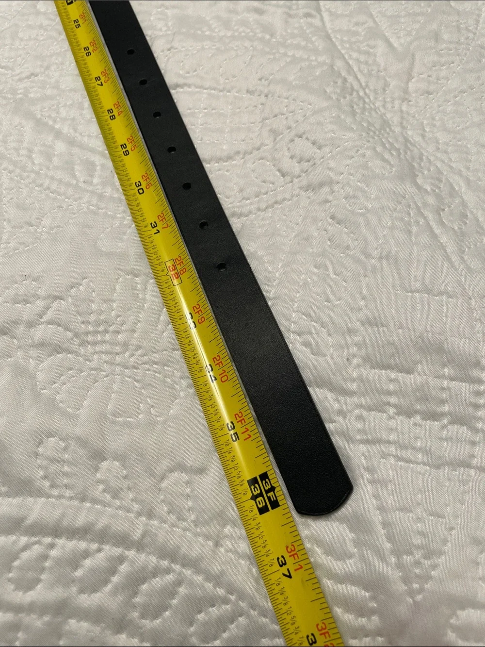 NWT SHEIN Black Faux Leather Belt with Gold Tone Buckle